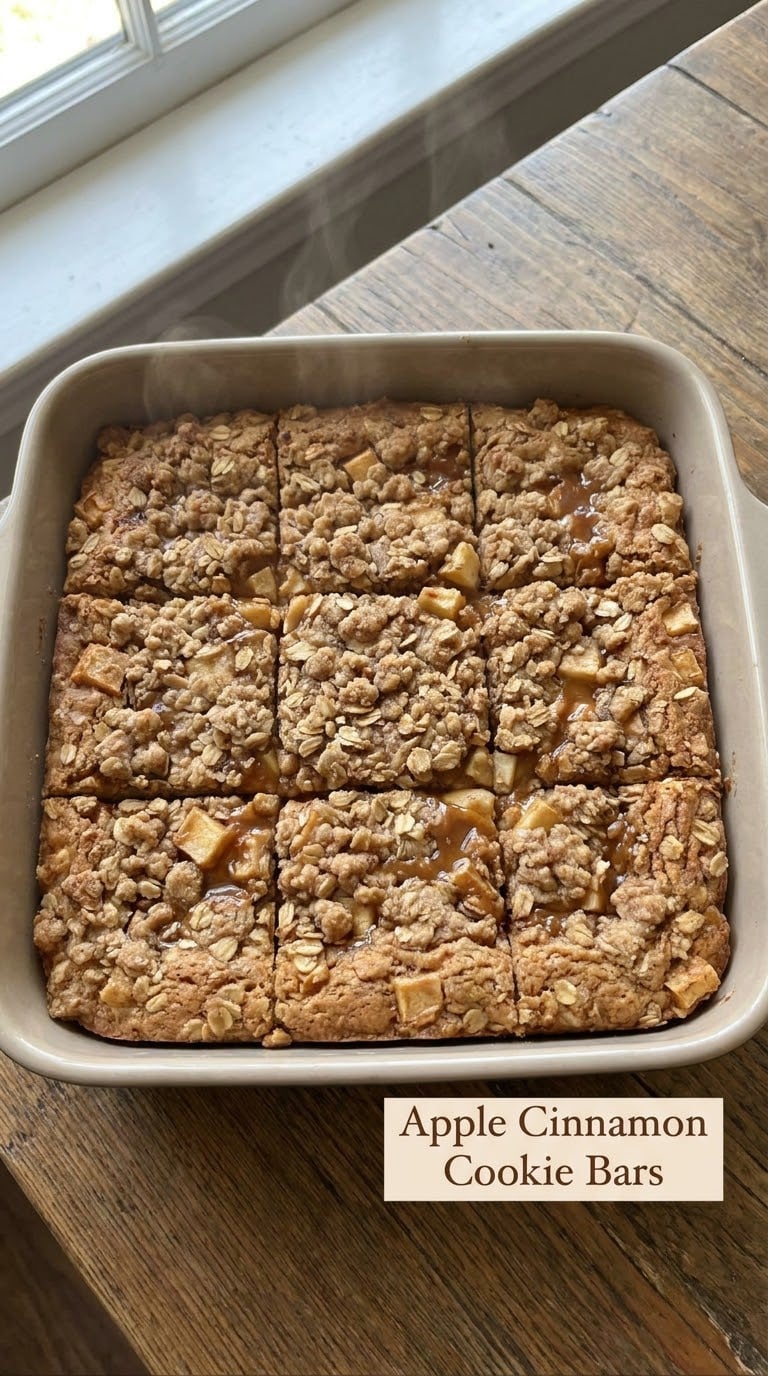 Apple Cinnamon Cookie Bars