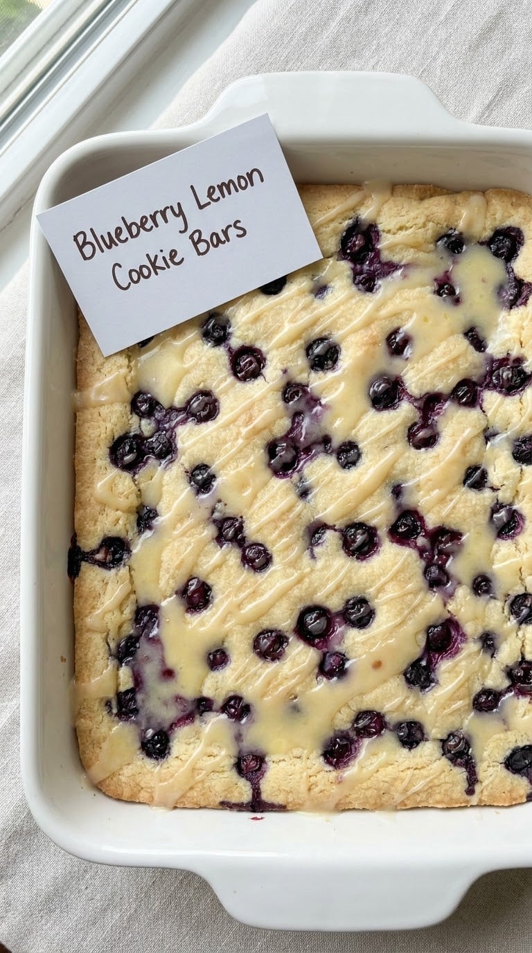 Blueberry Lemon Cookie Bars
