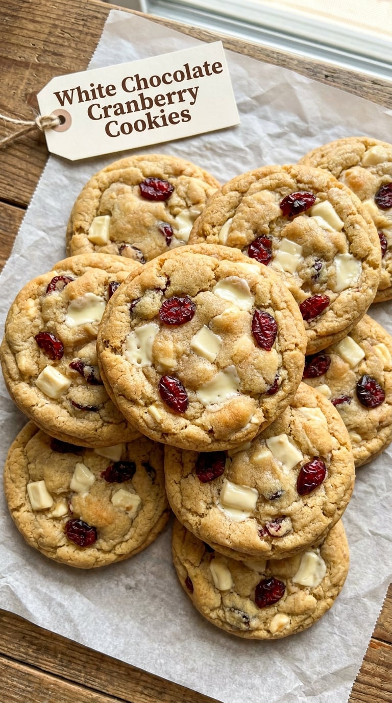 White Chocolate Cranberry Cookies