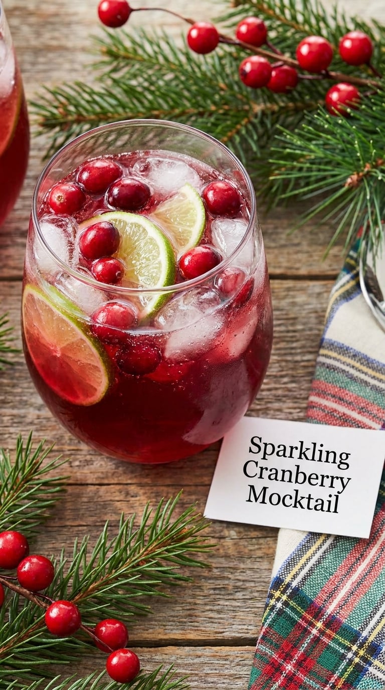 Sparkling Cranberry Mocktail