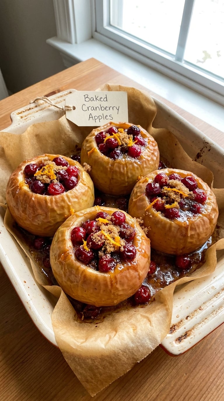 Baked Cranberry Apples