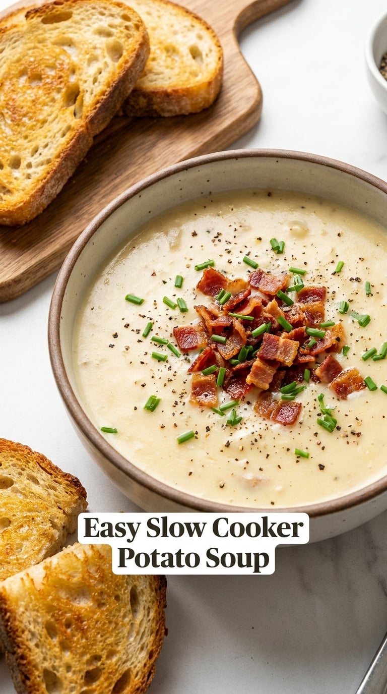 Easy Slow Cooker Potato Soup