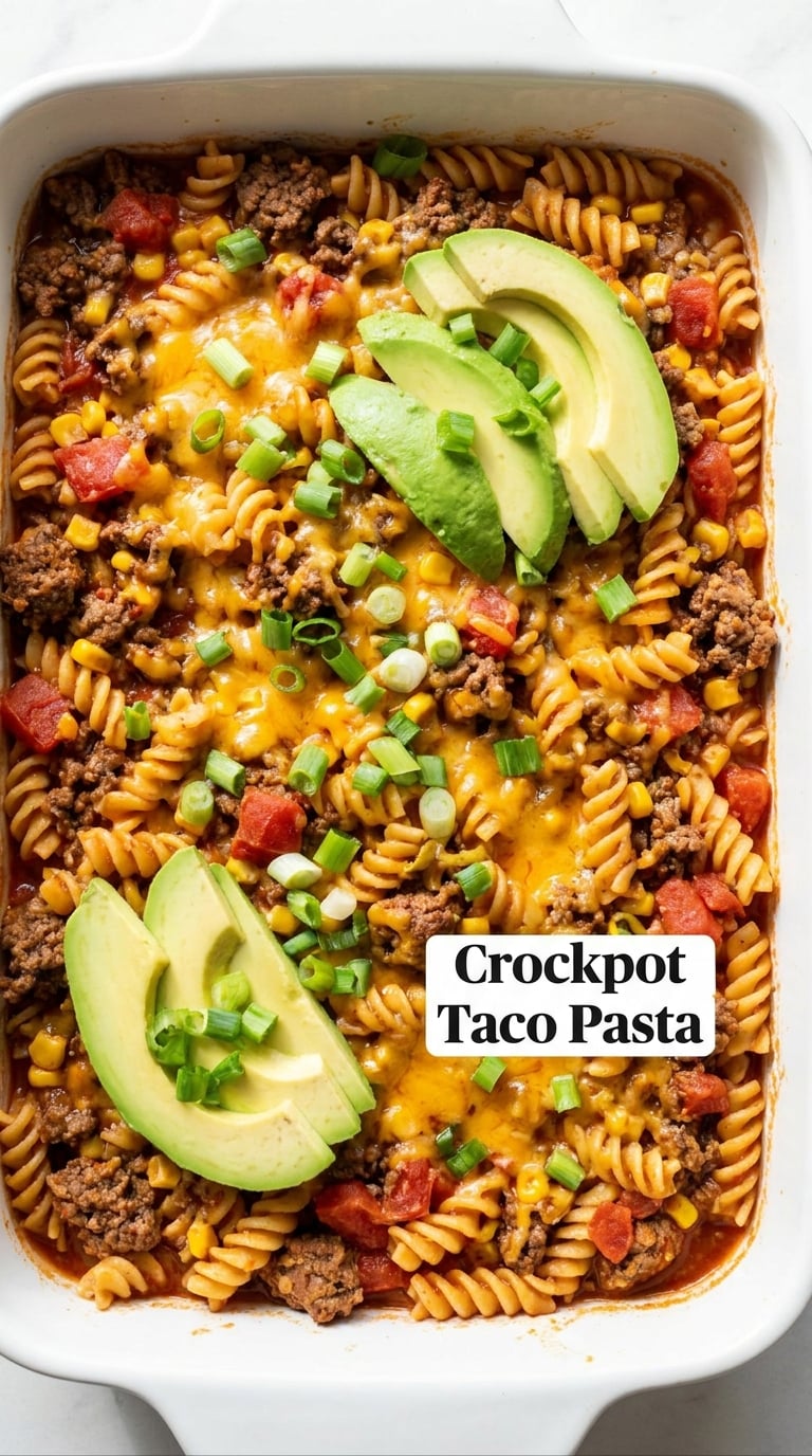 Crockpot Taco Pasta