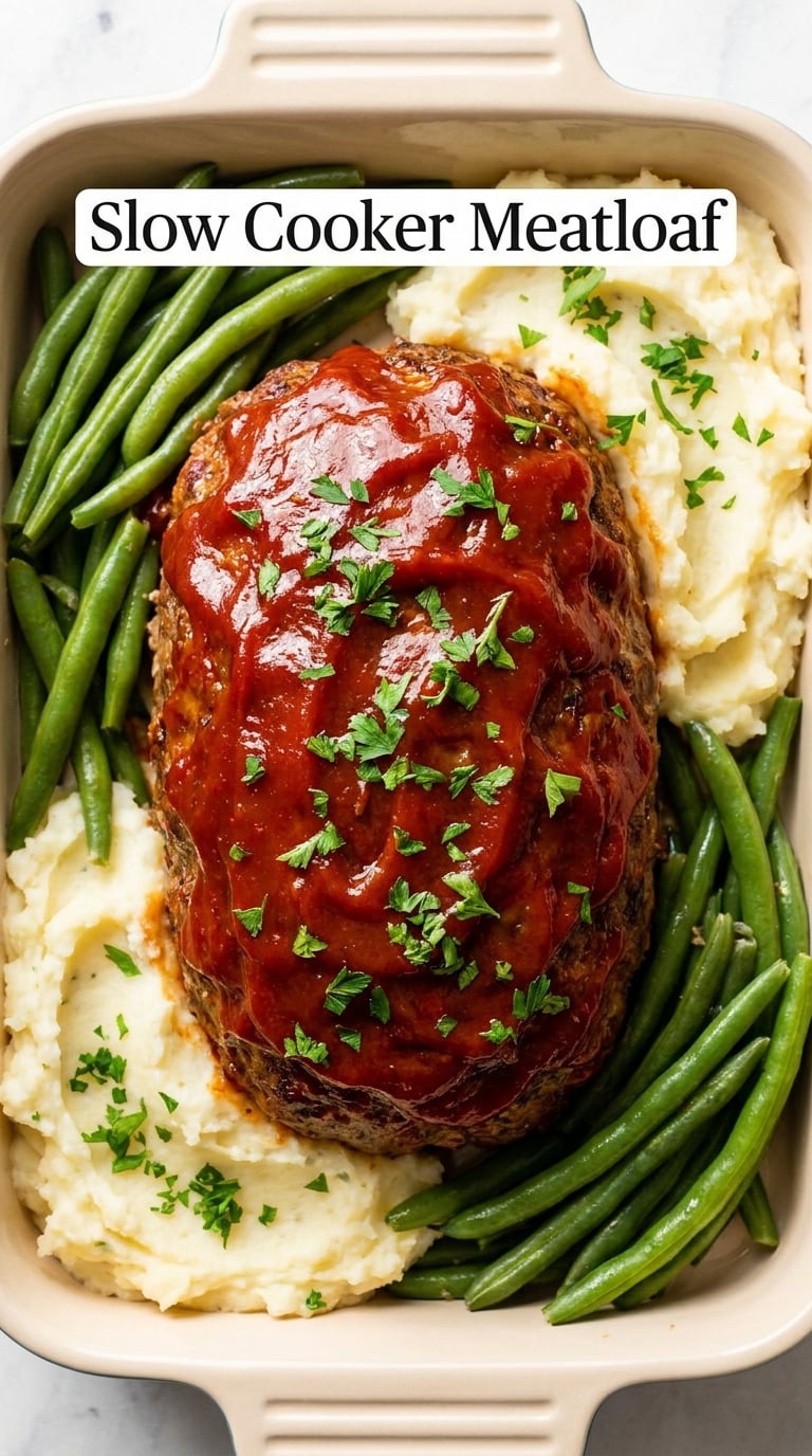 Slow Cooker Meatloaf