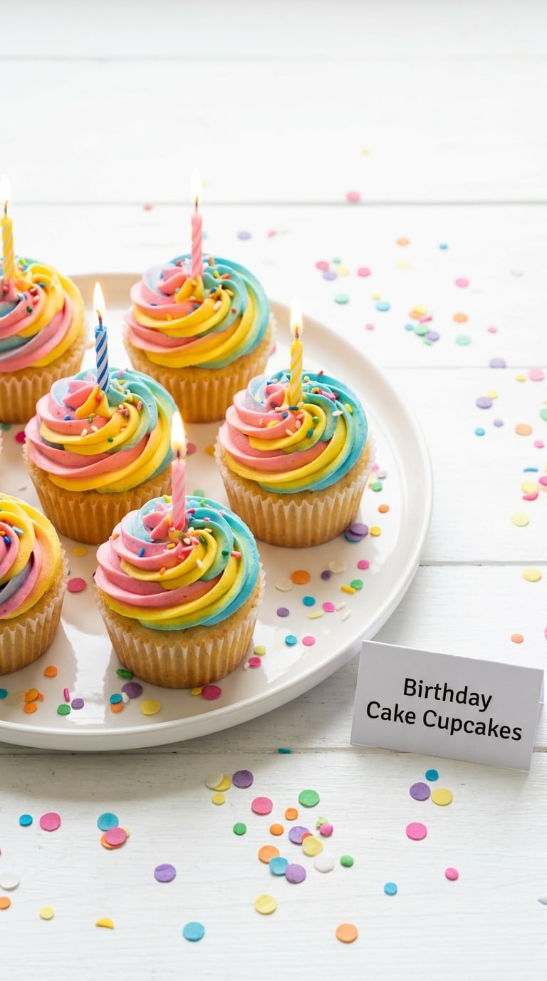 Birthday Cake Cupcakes