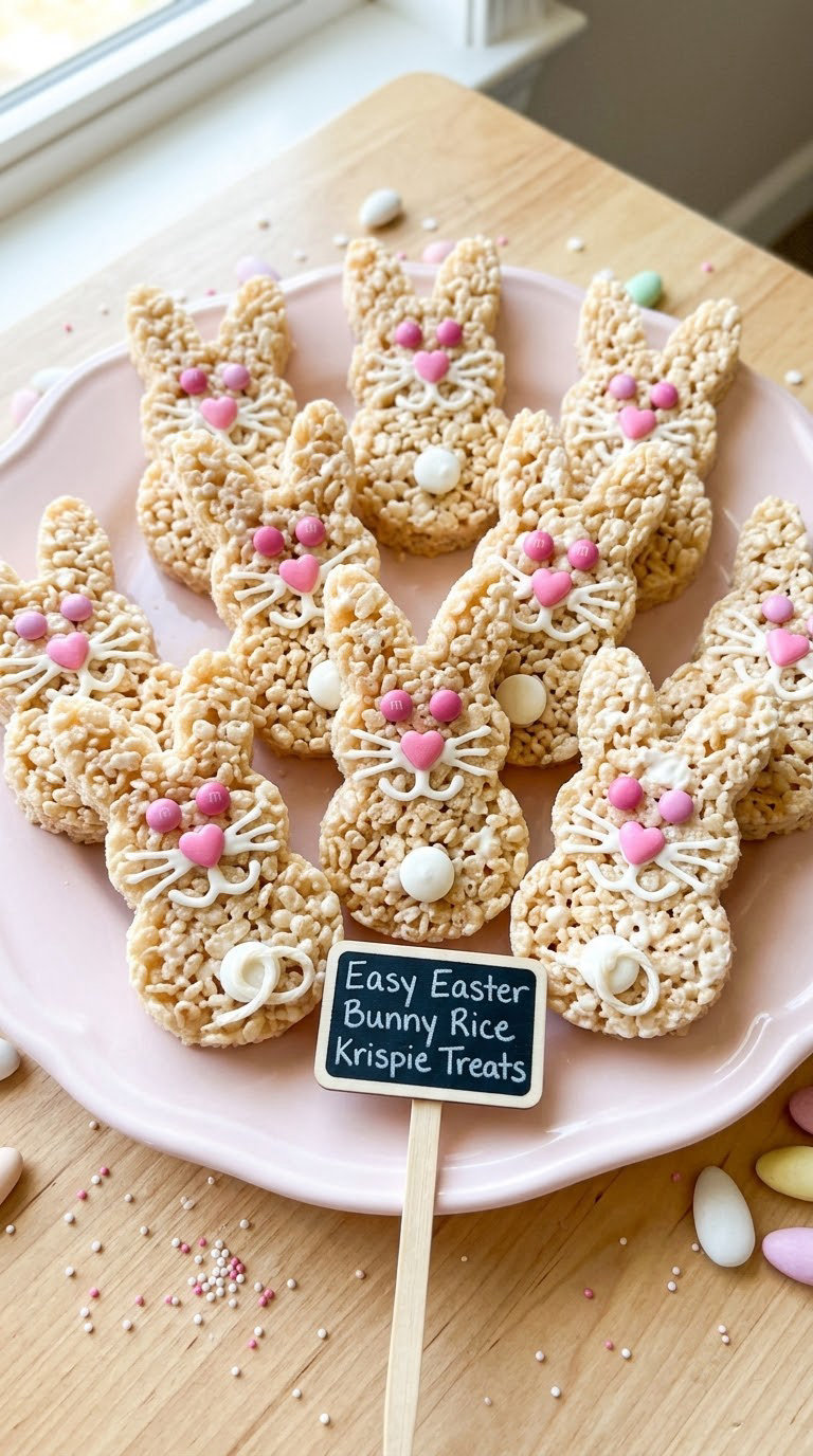 Easy Easter Bunny Rice Krispie Treats