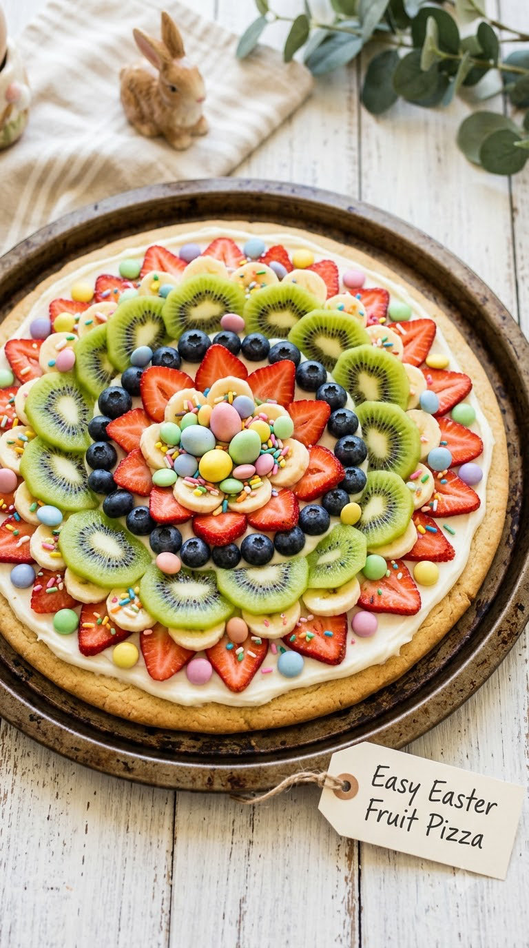 Easy Easter Fruit Pizza