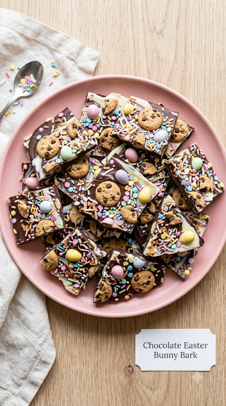 Chocolate Easter Bunny Bark