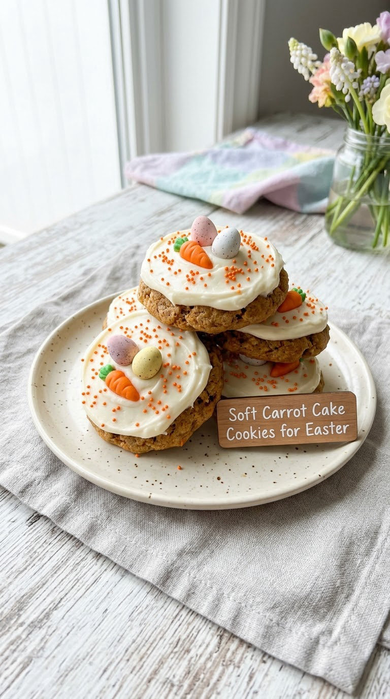 Soft Carrot Cake Cookies for Easter