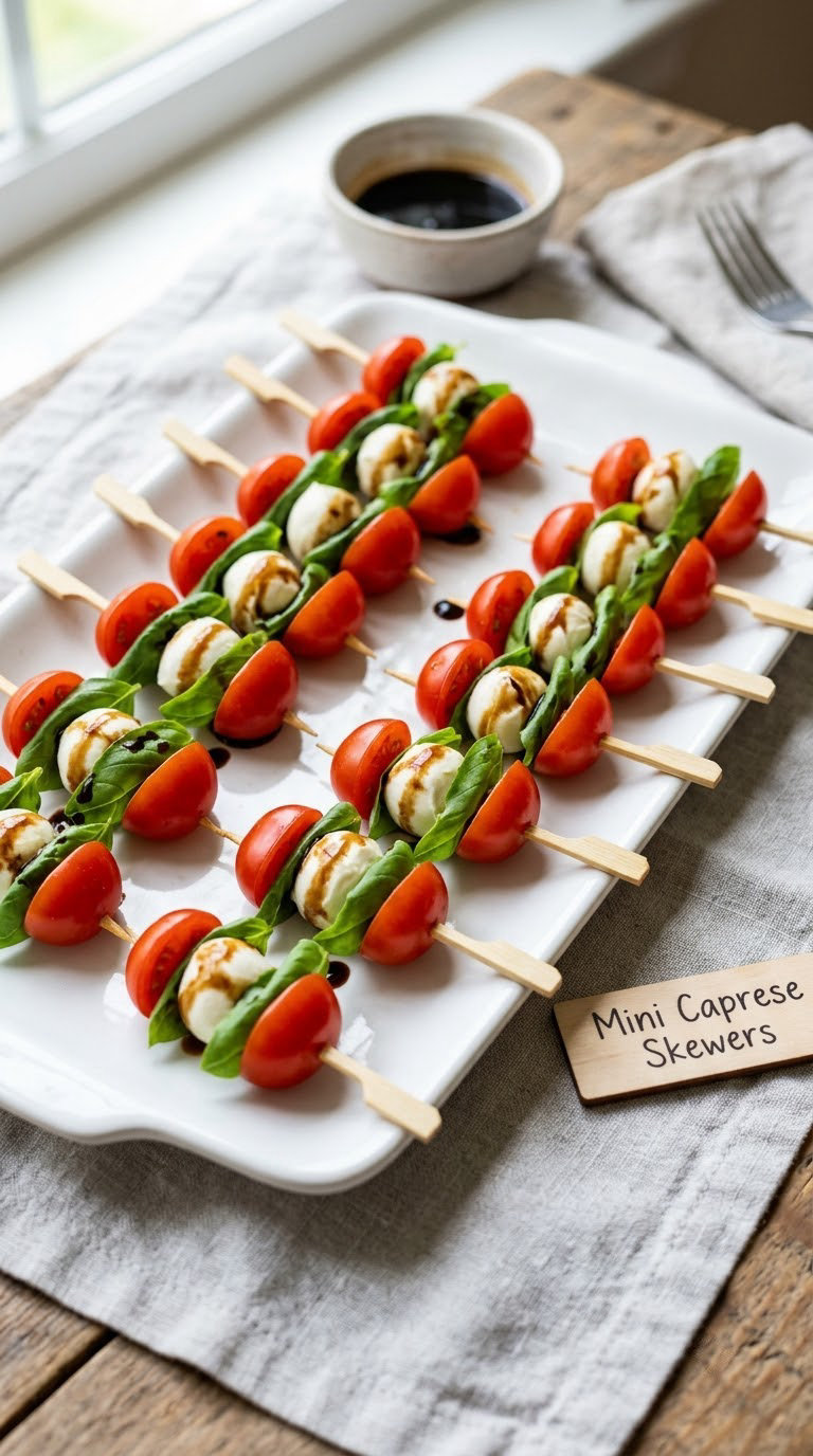Mini Caprese Skewers
