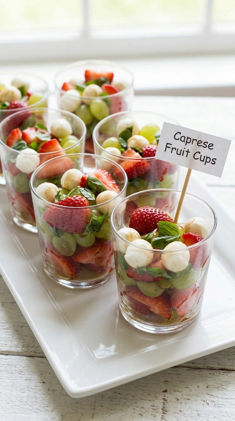 Caprese Fruit Cups