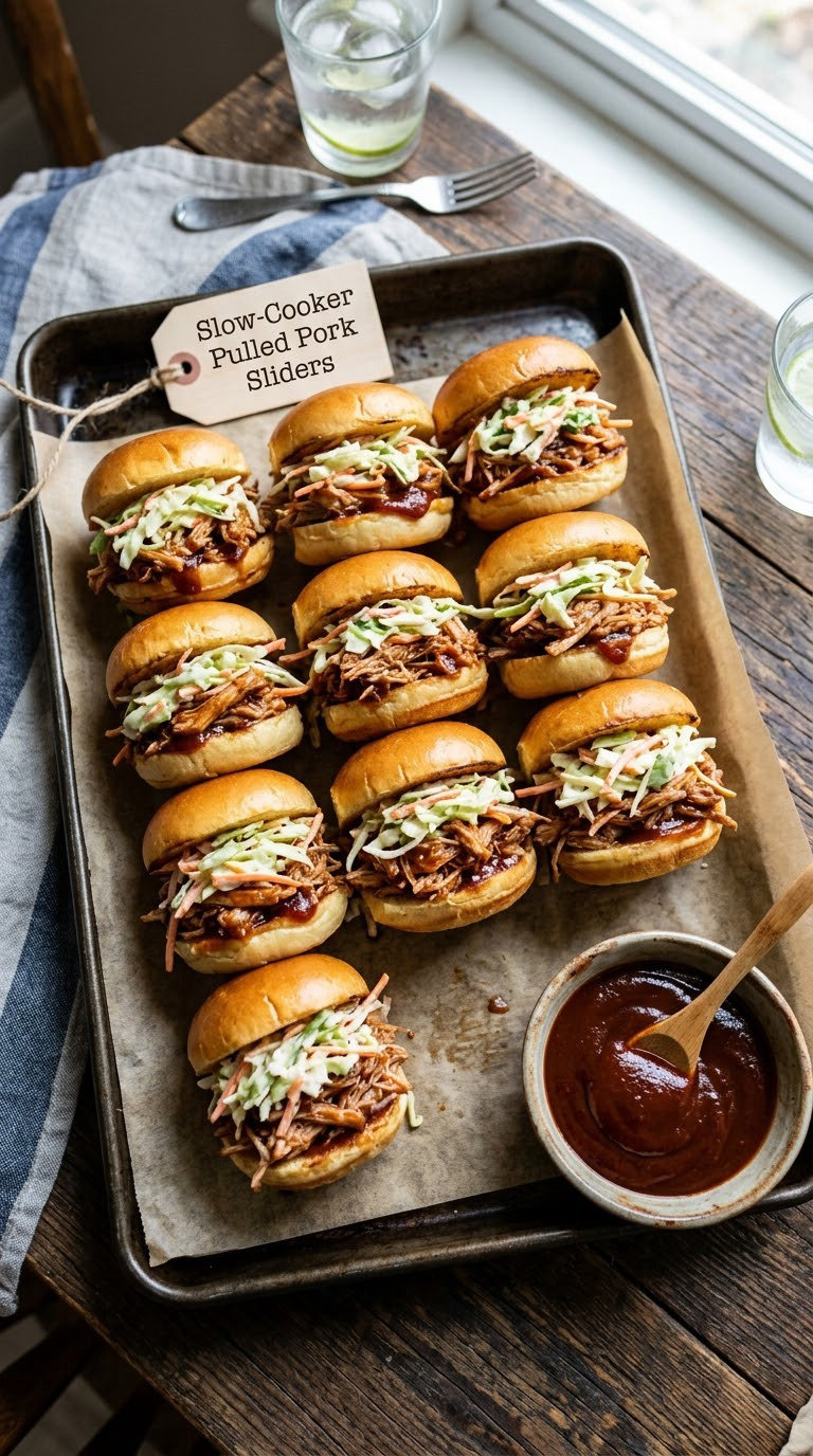 Slow-Cooker Pulled Pork Sliders