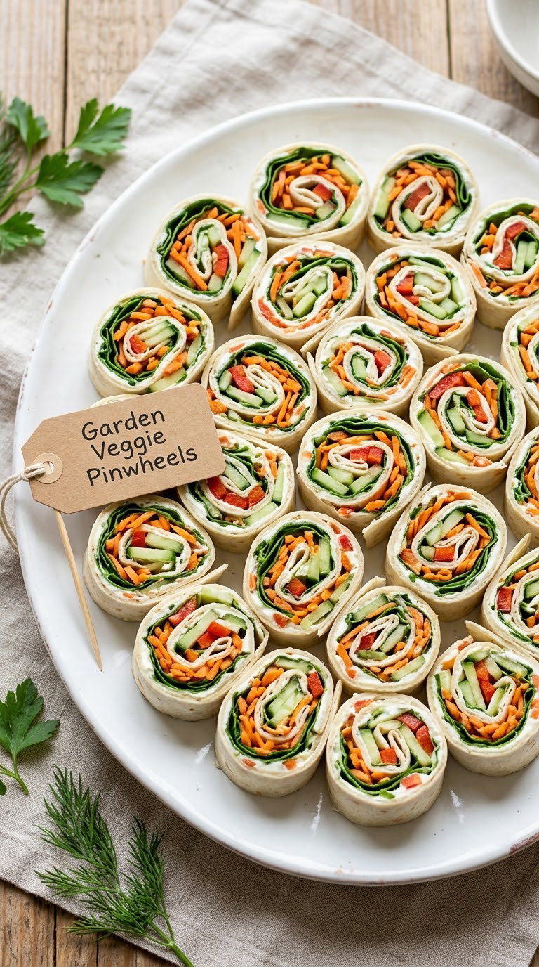 Garden Veggie Pinwheels