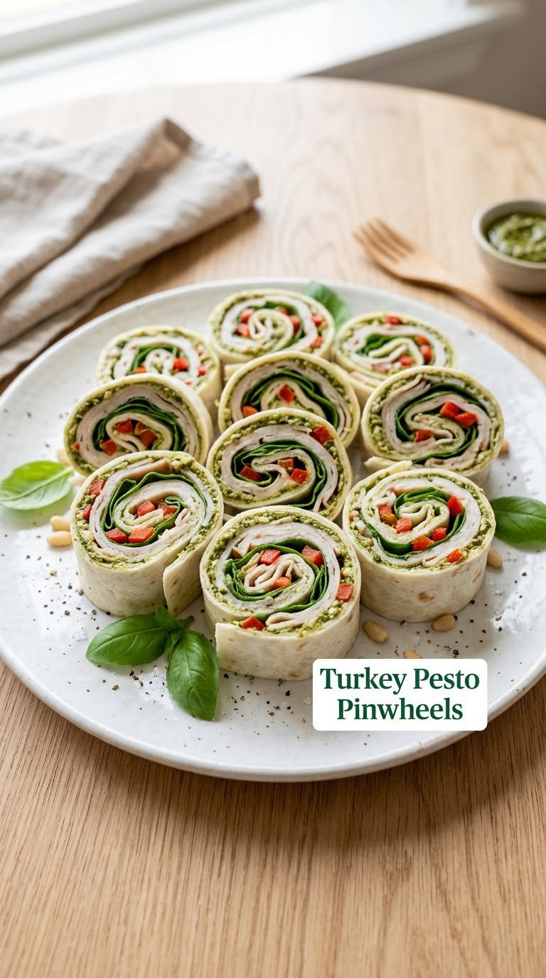 Turkey Pesto Pinwheels