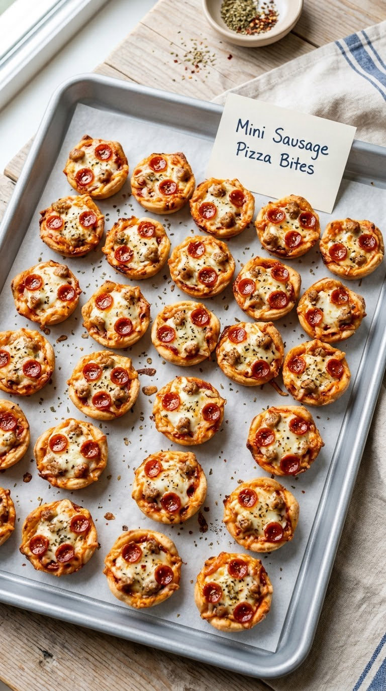 Mini Sausage Pizza Bites