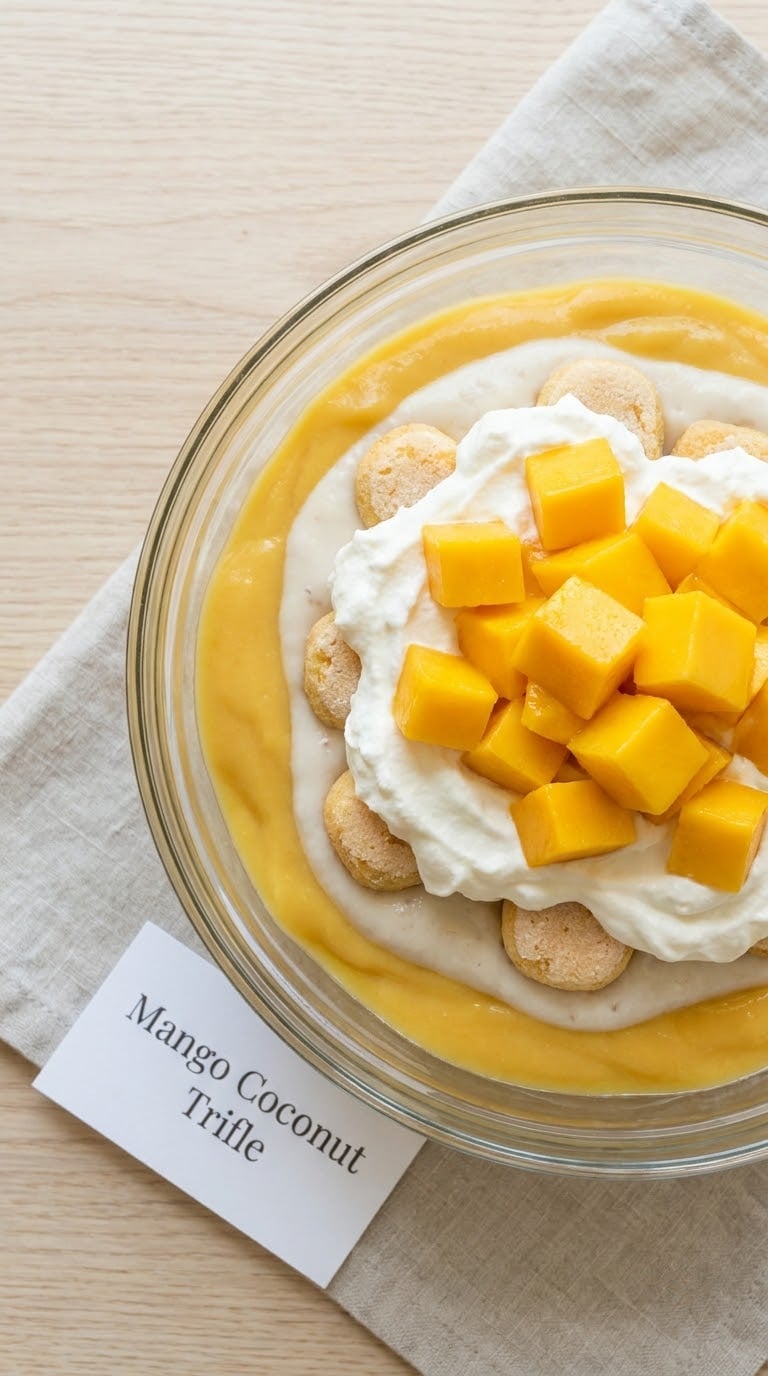 Mango Coconut Trifle