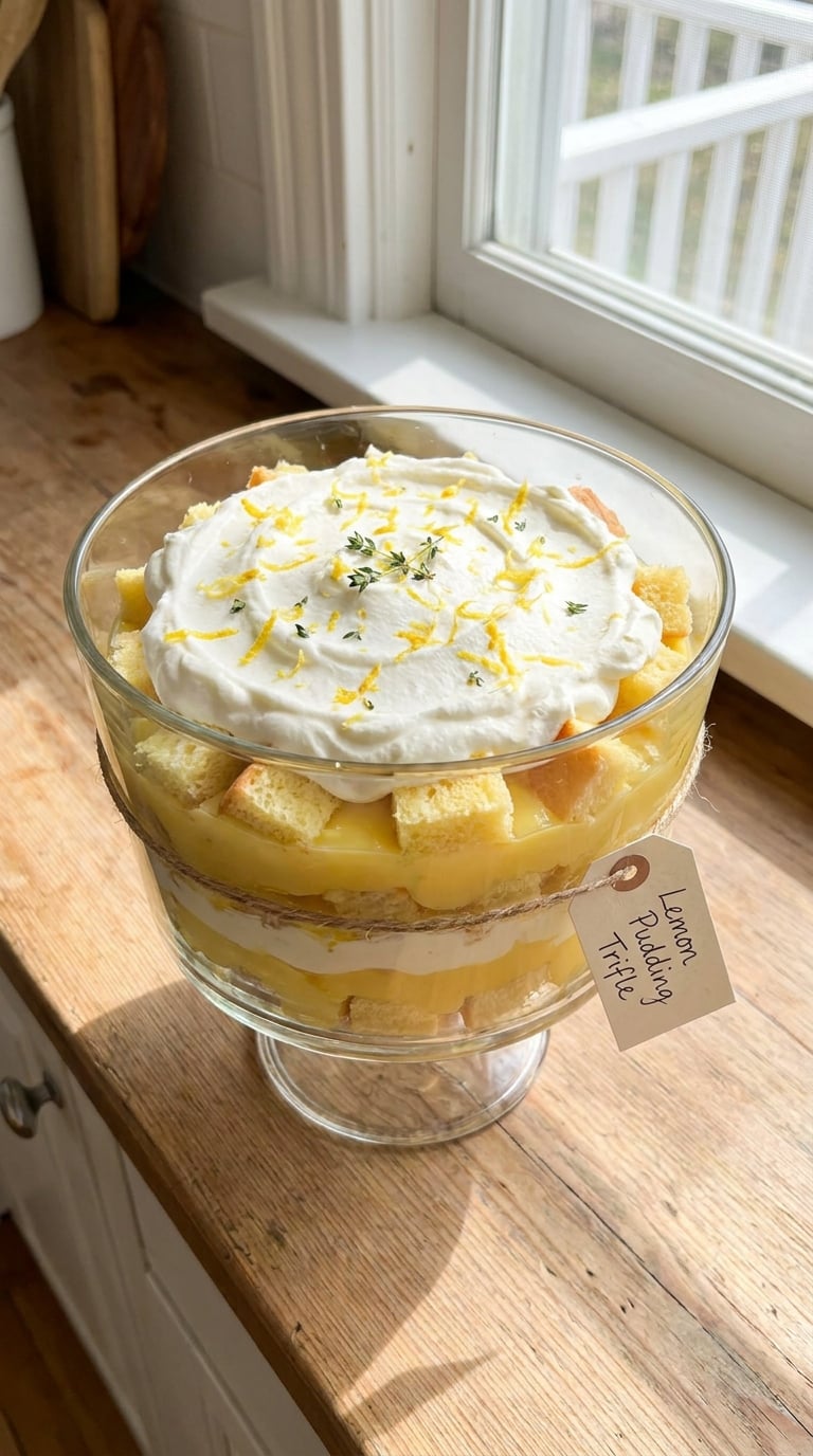 Lemon Pudding Trifle