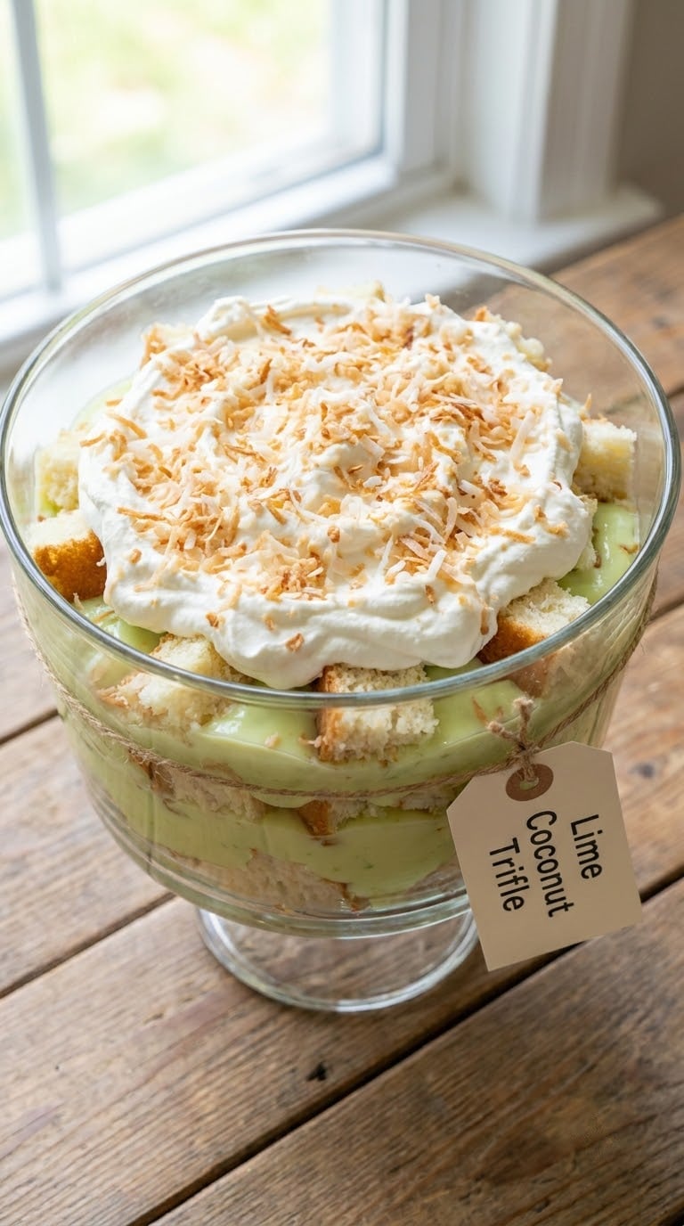 Lime Coconut Trifle