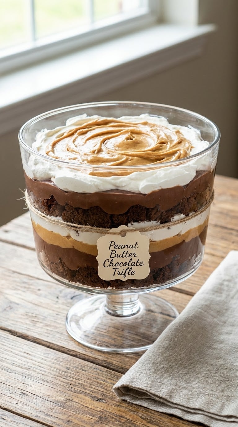 Peanut Butter Chocolate Trifle
