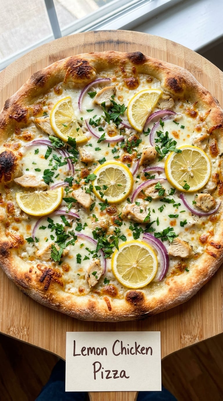 Lemon Chicken Pizza
