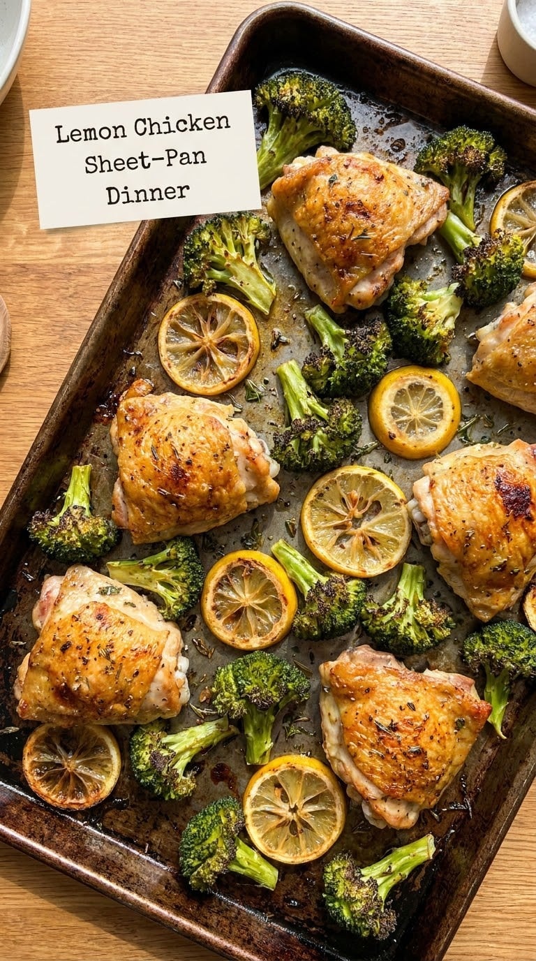 Lemon Chicken Sheet-Pan Dinner