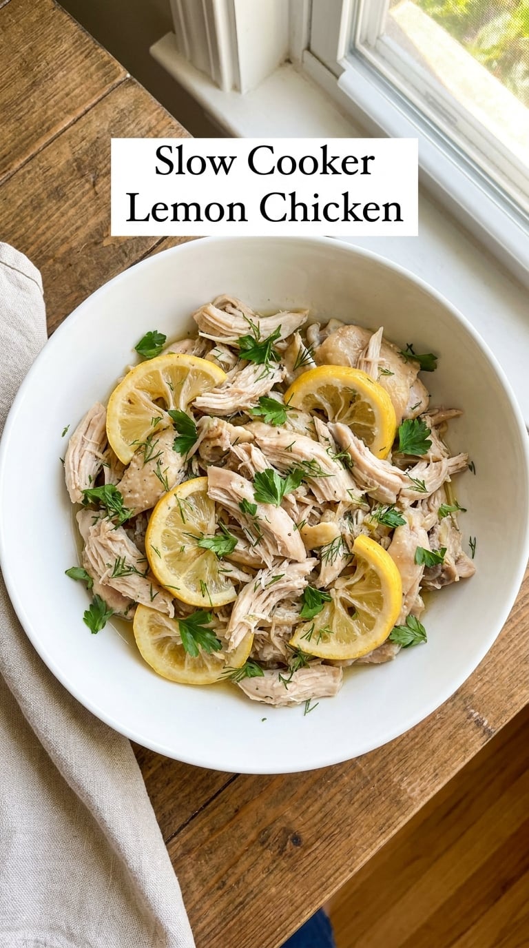 Slow Cooker Lemon Chicken