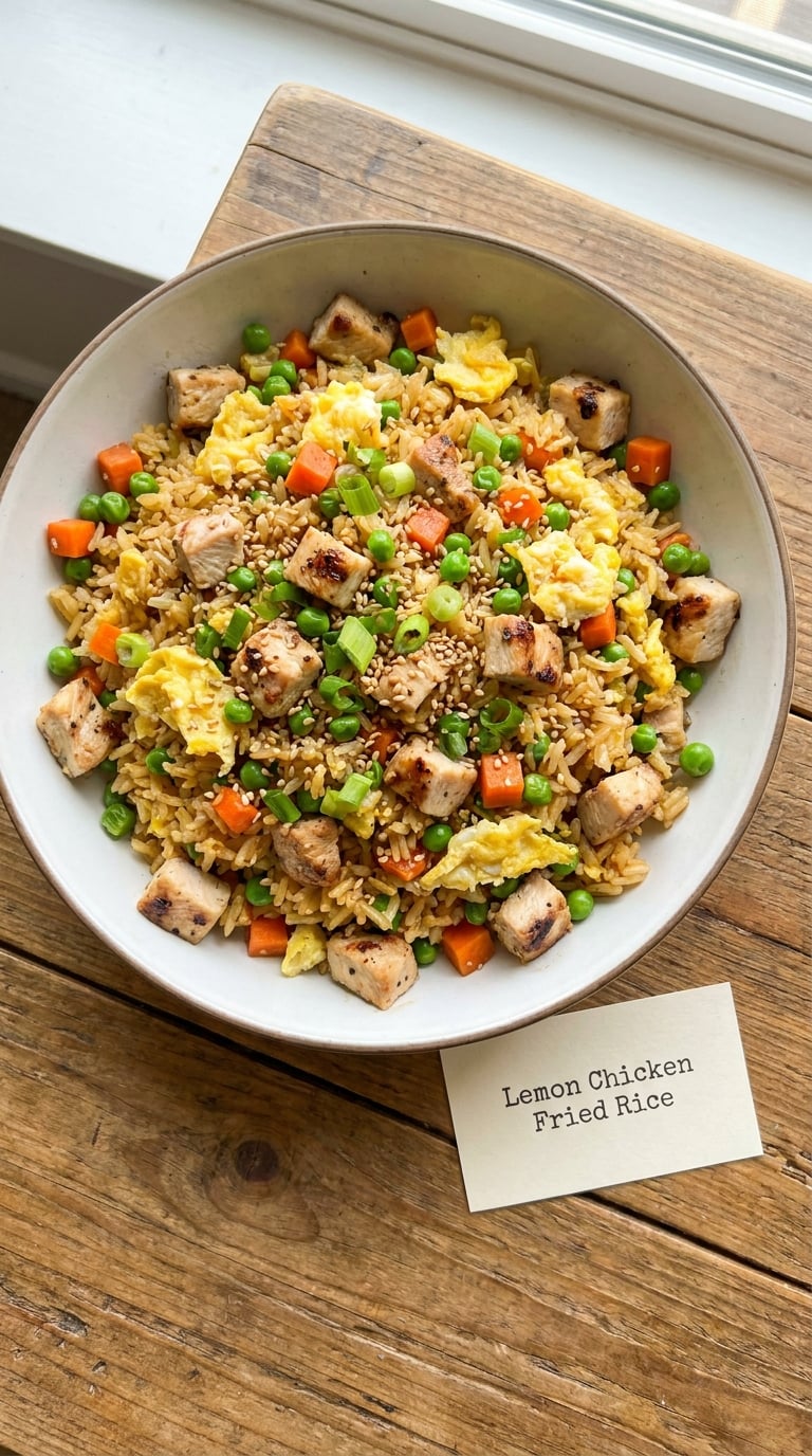Lemon Chicken Fried Rice