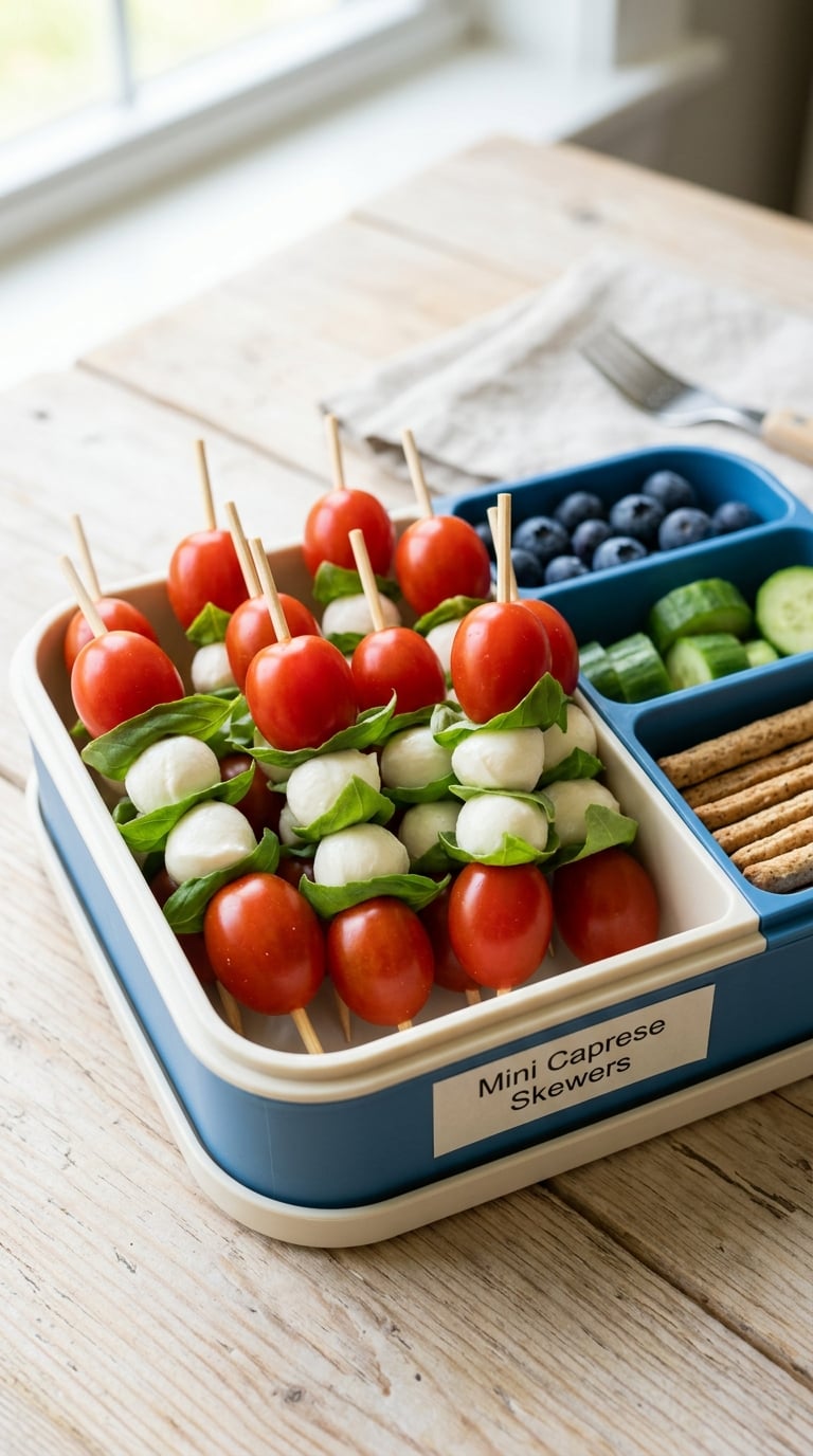 Mini Caprese Skewers