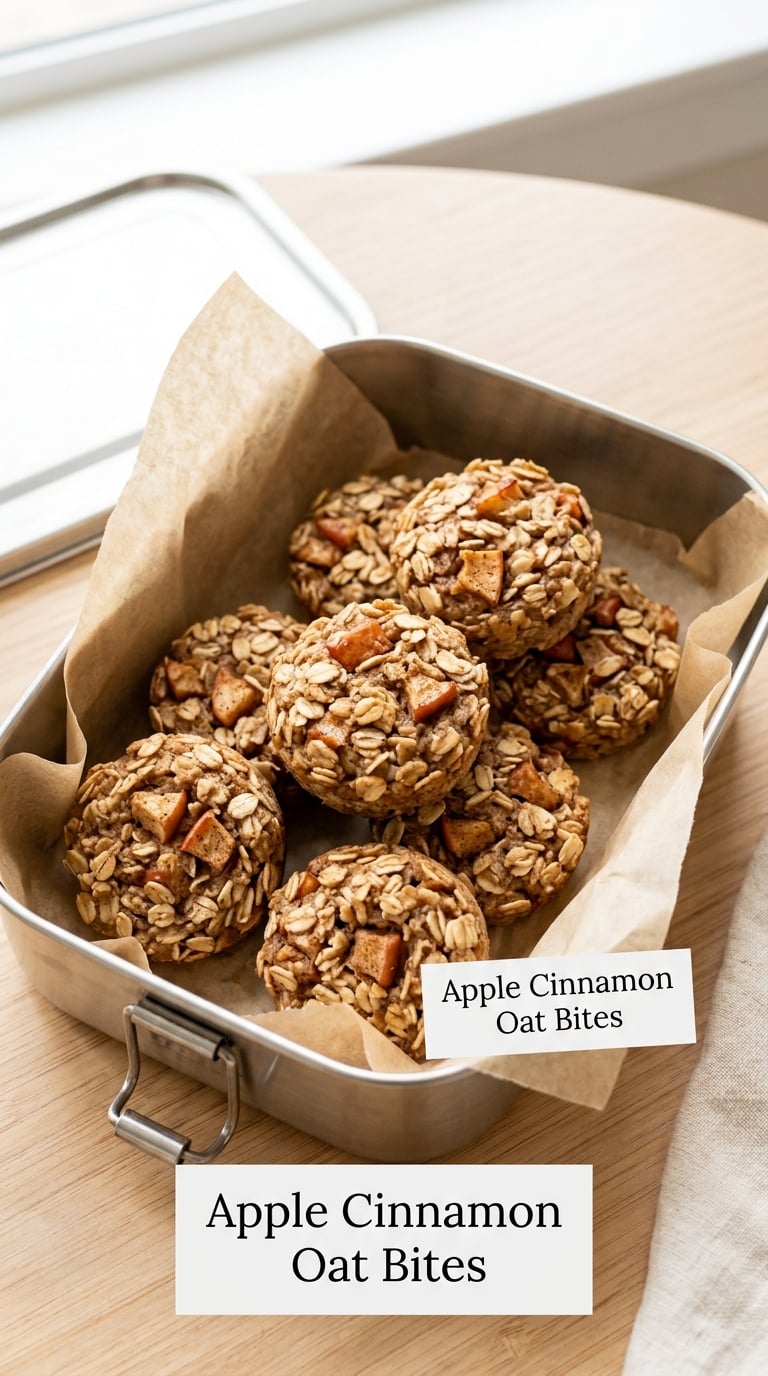 Apple Cinnamon Oat Bites