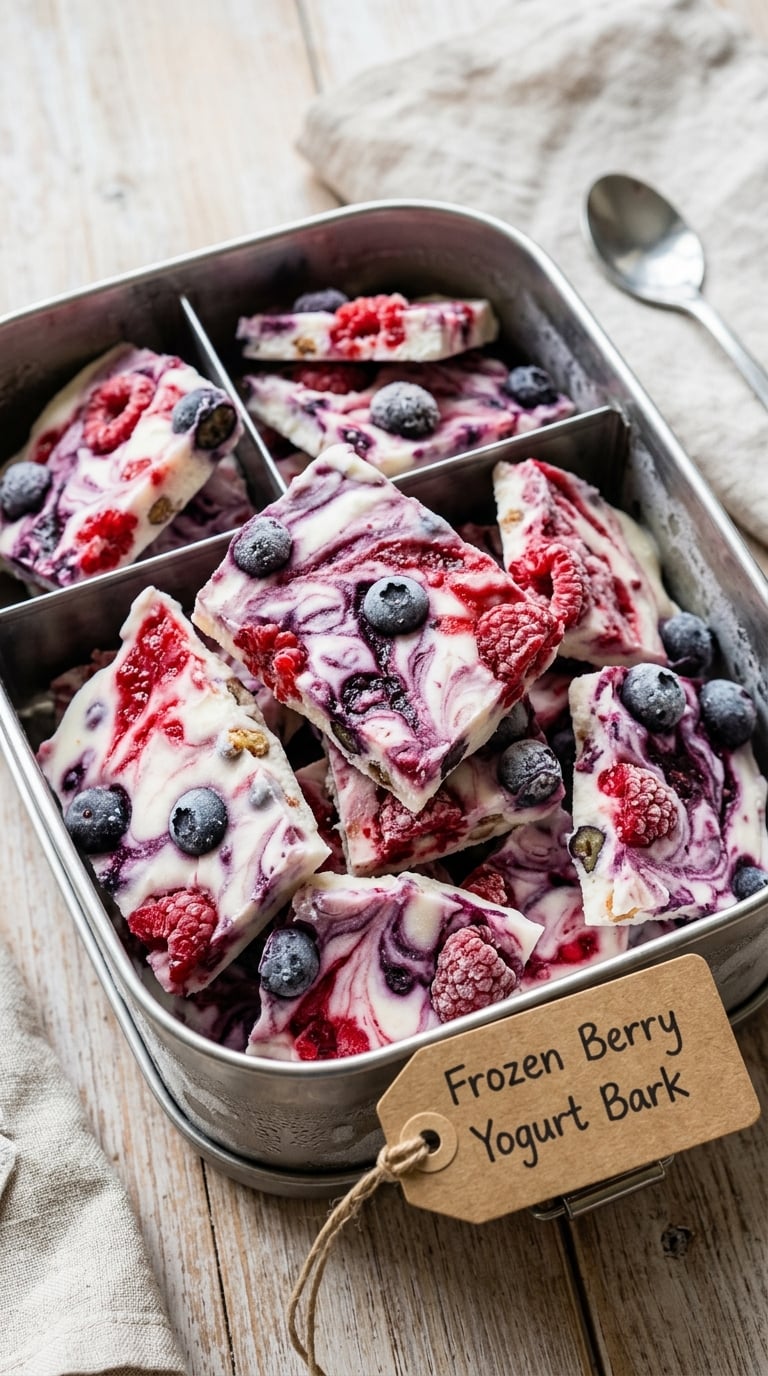 Frozen Berry Yogurt Bark