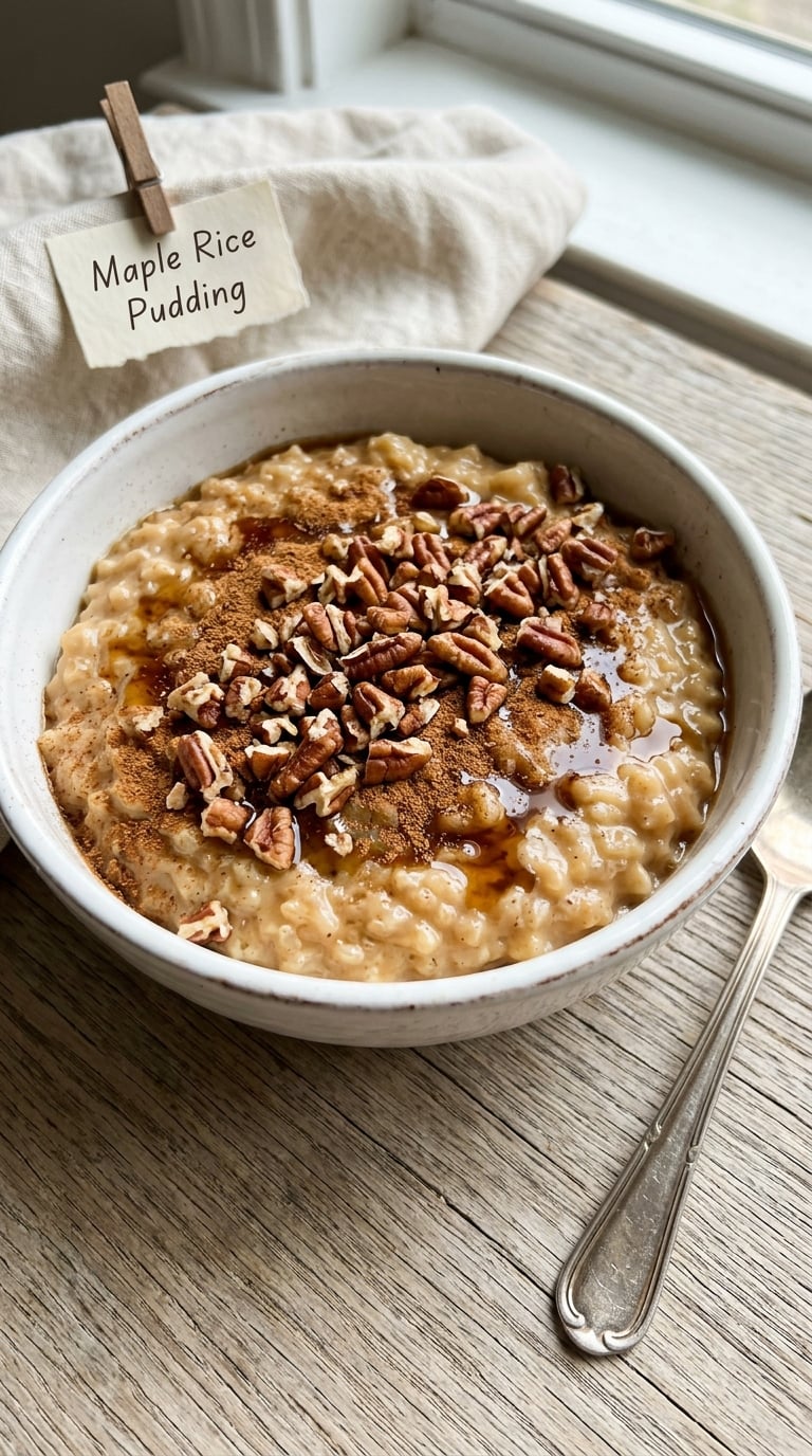 Maple Rice Pudding