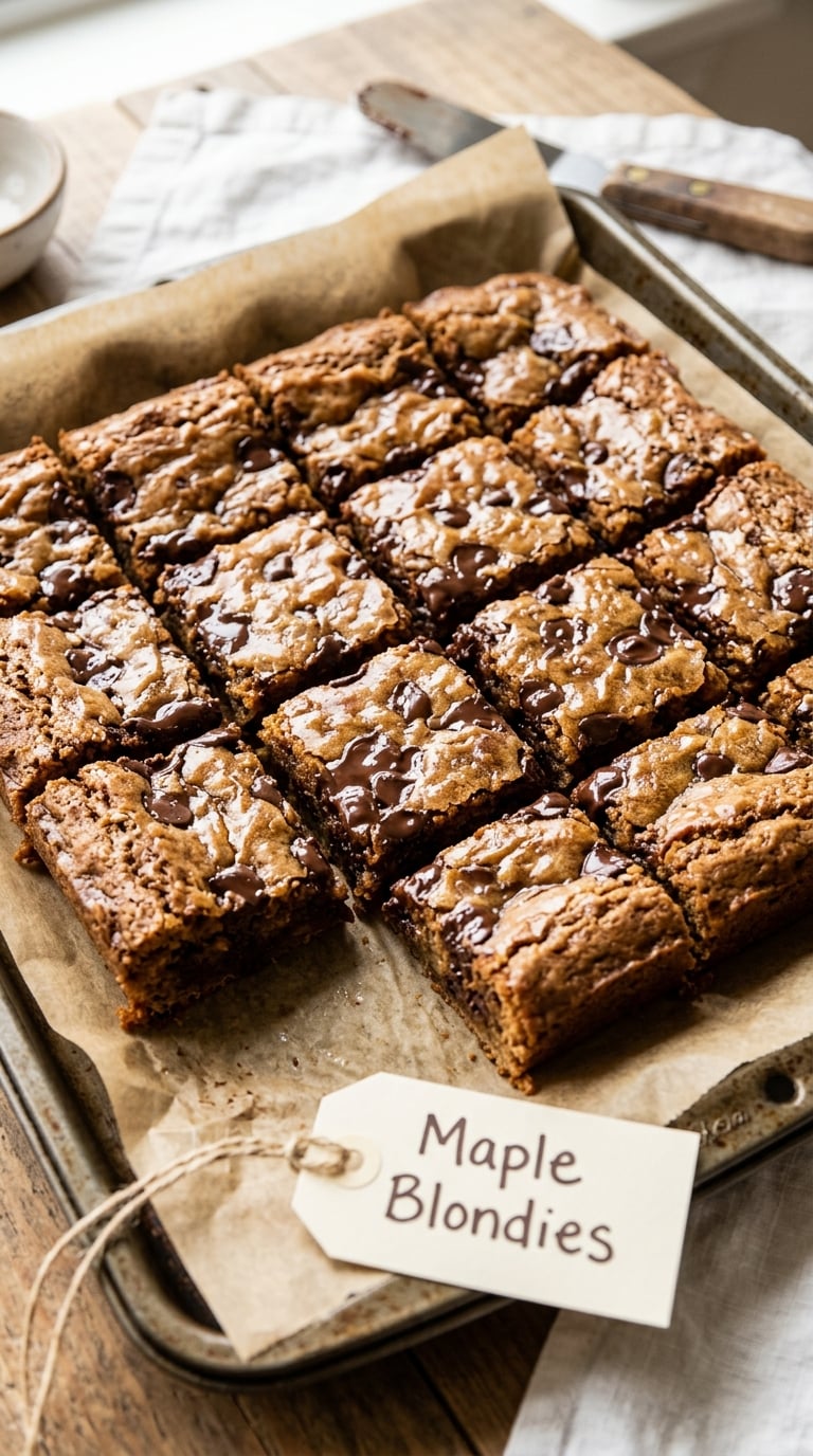 Maple Blondies