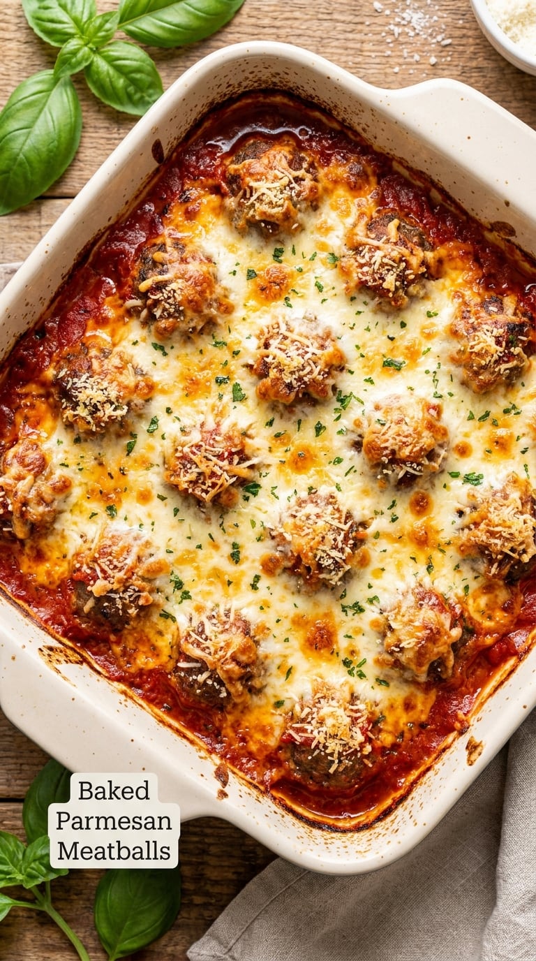 Baked Parmesan Meatballs