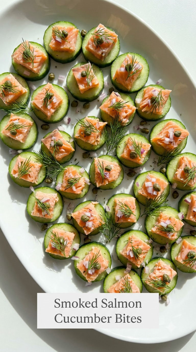 Smoked Salmon Cucumber Bites