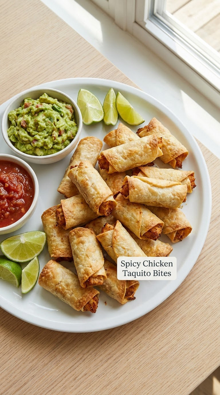 Spicy Chicken Taquito Bites