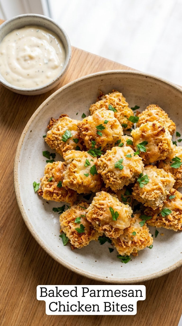 Baked Parmesan Chicken Bites