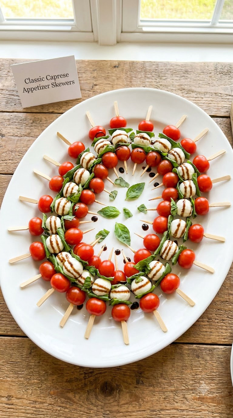 Classic Caprese Appetizer Skewers