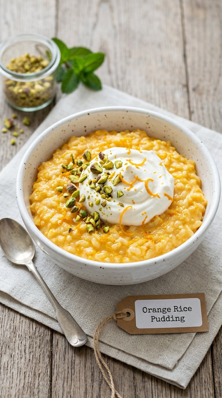 Orange Rice Pudding