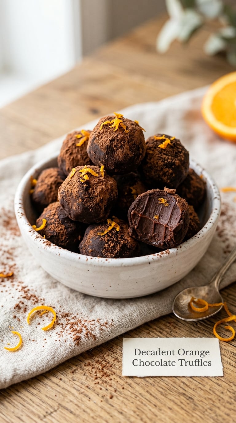 Decadent Orange Chocolate Truffles