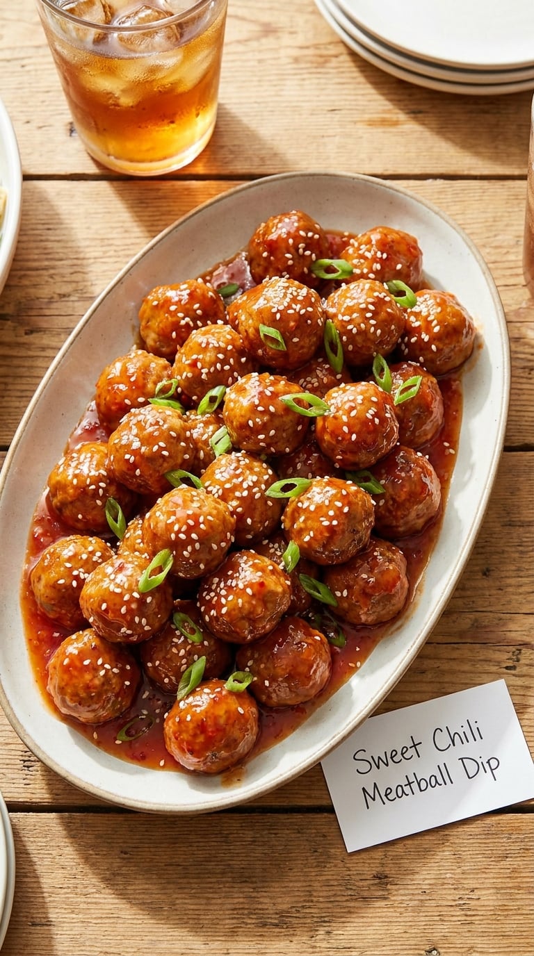 Sweet Chili Meatball Dip