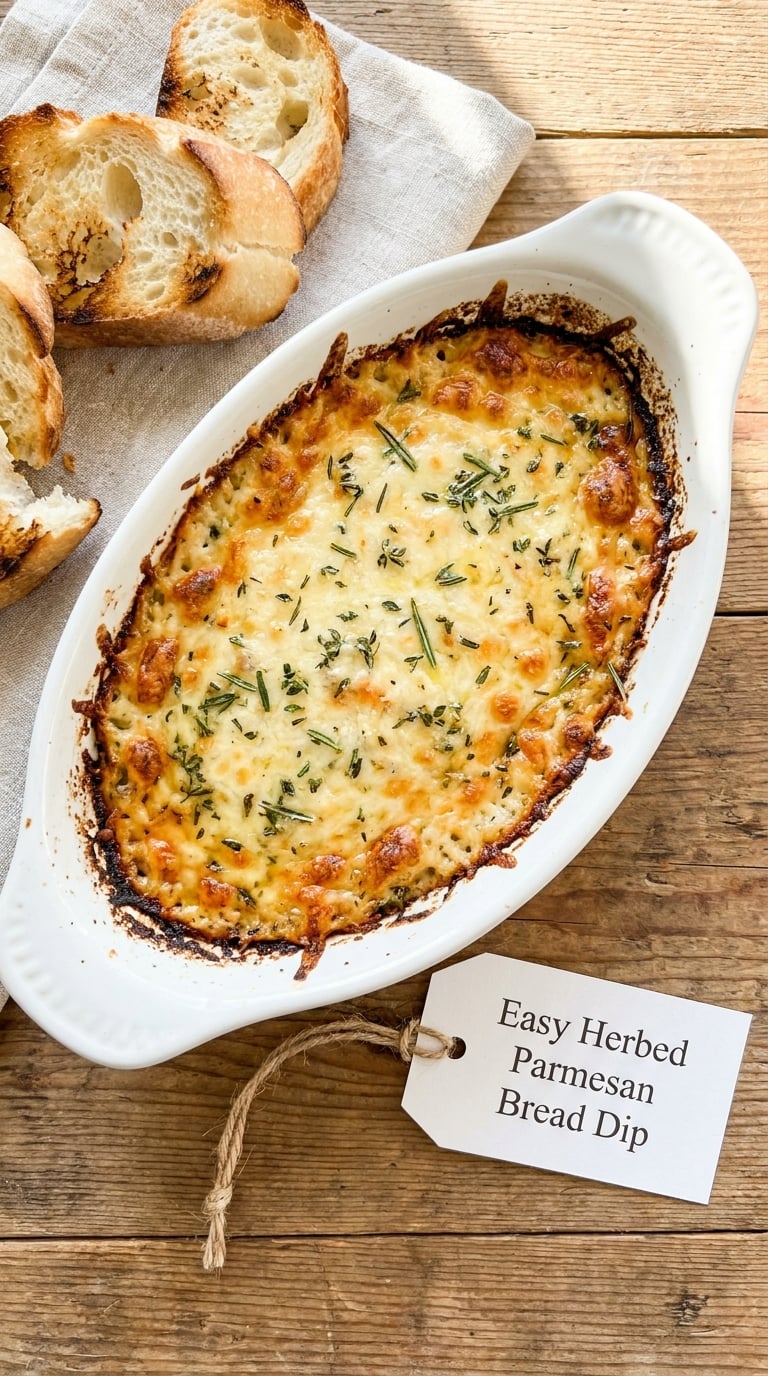 Easy Herbed Parmesan Bread Dip