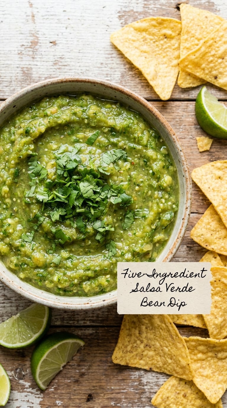 Five-Ingredient Salsa Verde Bean Dip