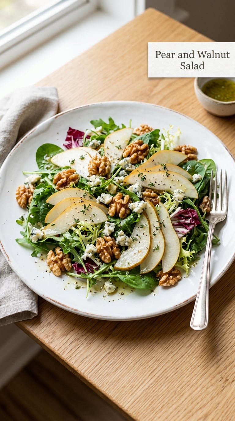 Pear and Walnut Salad