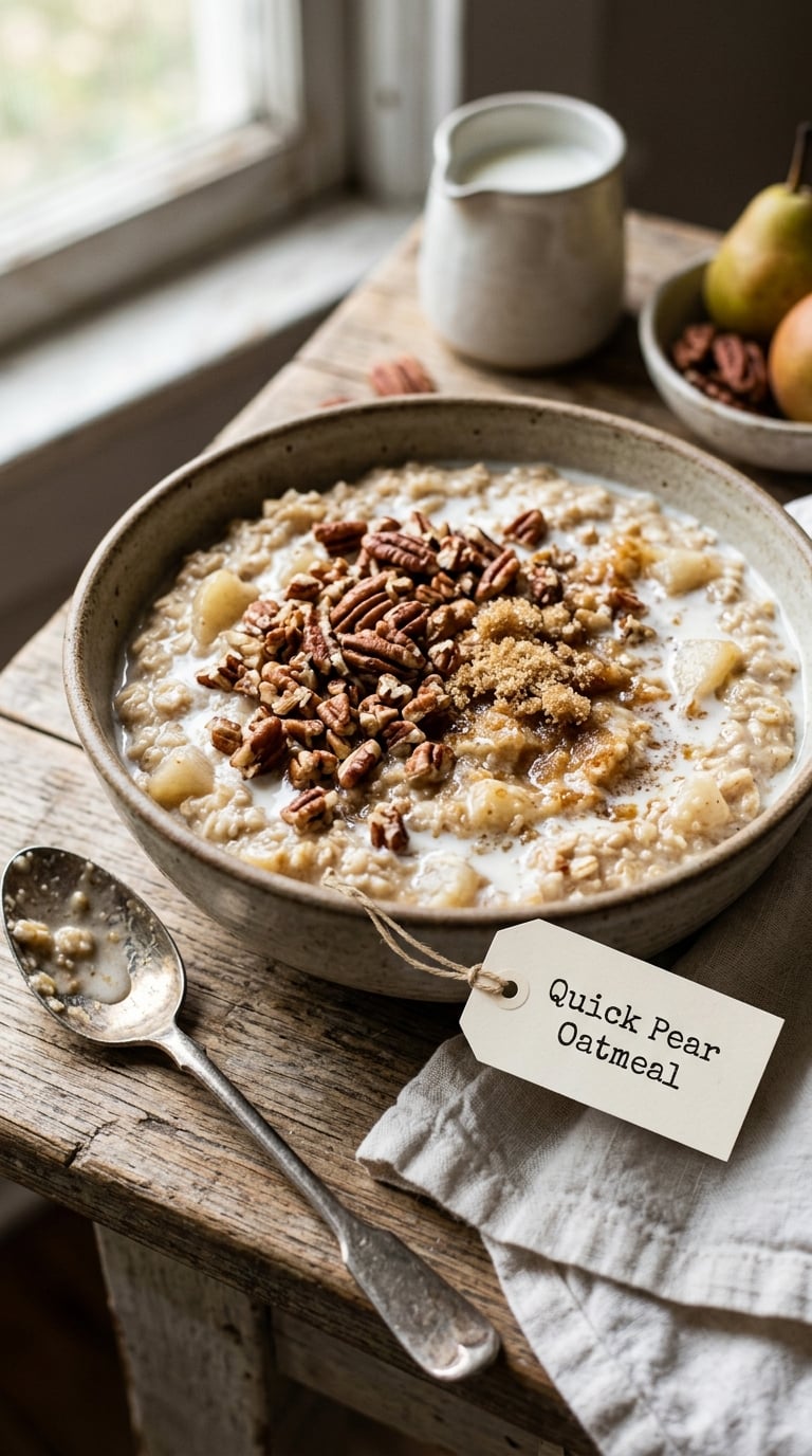 Quick Pear Oatmeal