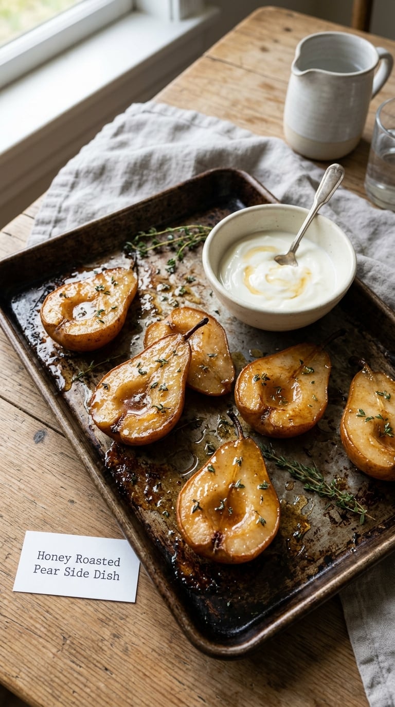 Honey Roasted Pear Side Dish