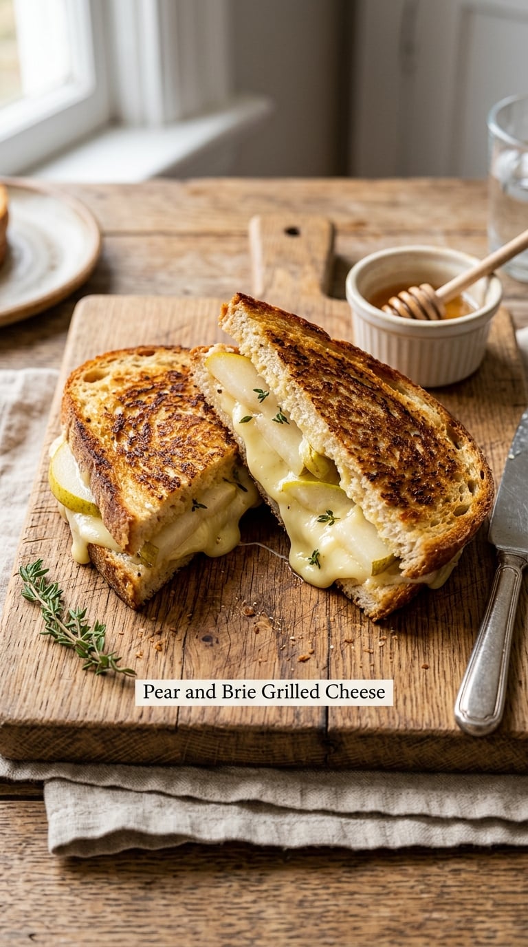 Pear and Brie Grilled Cheese