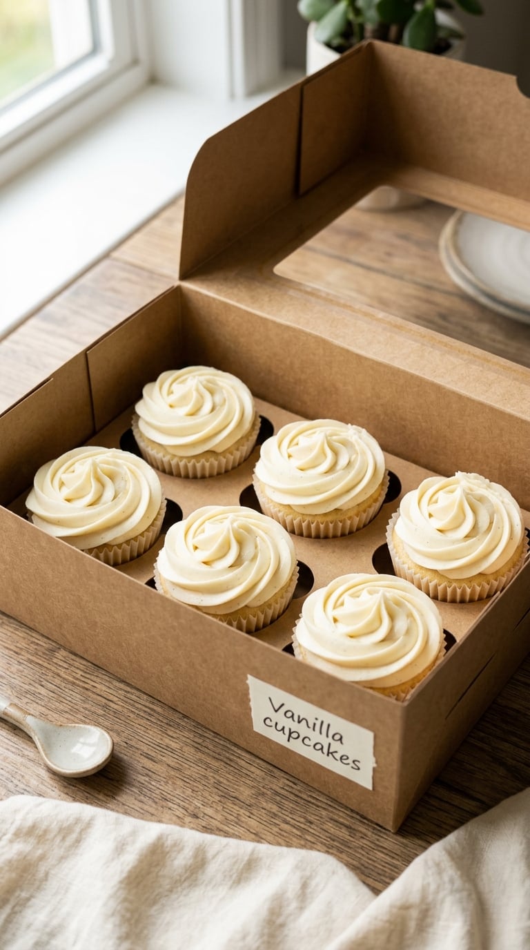 Vanilla Cupcakes with Simple Buttercream