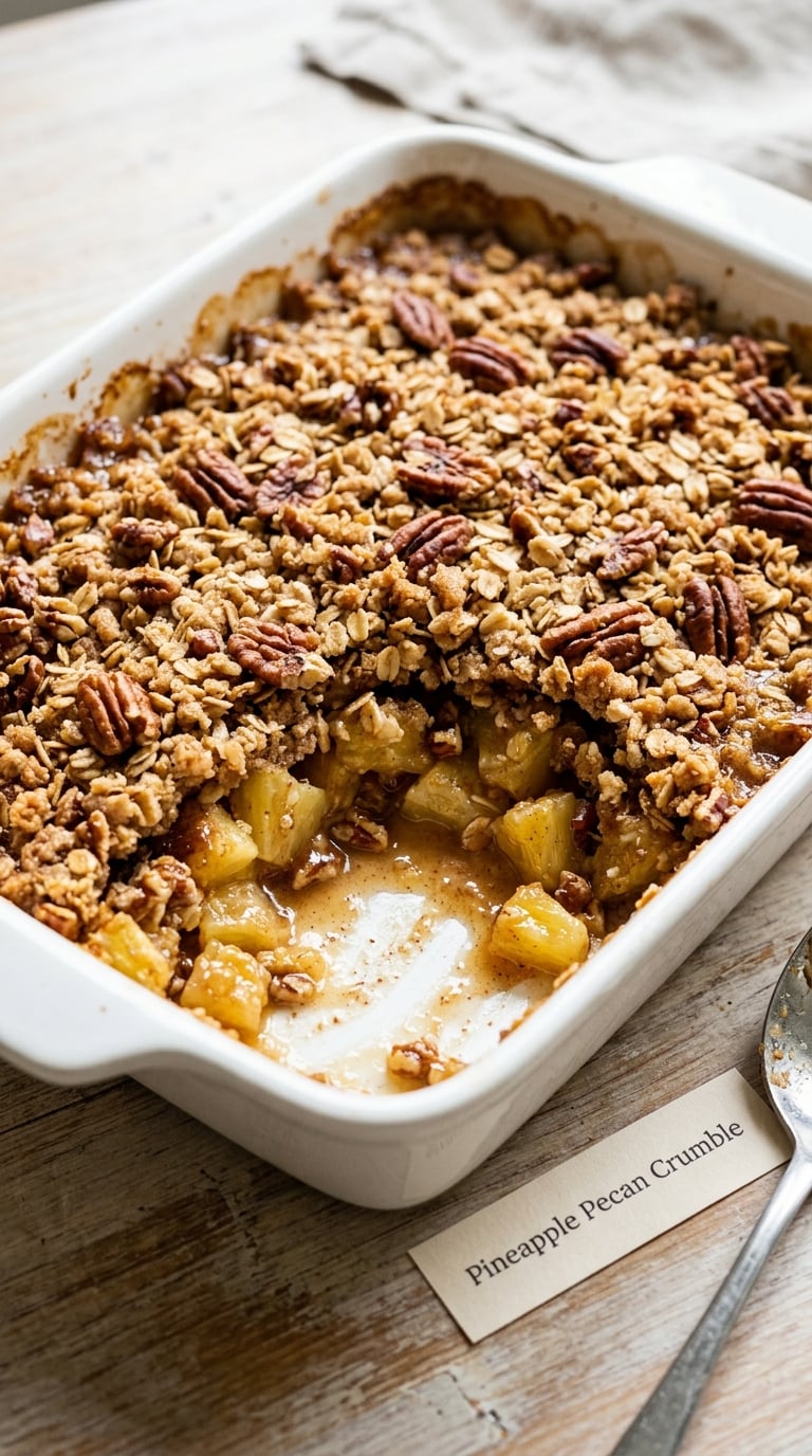 Pineapple Pecan Crumble