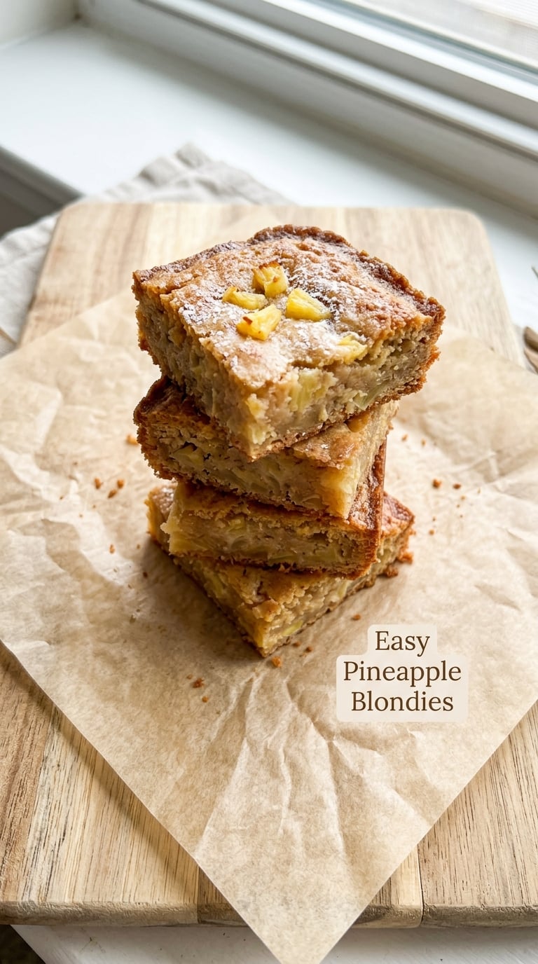 Easy Pineapple Blondies
