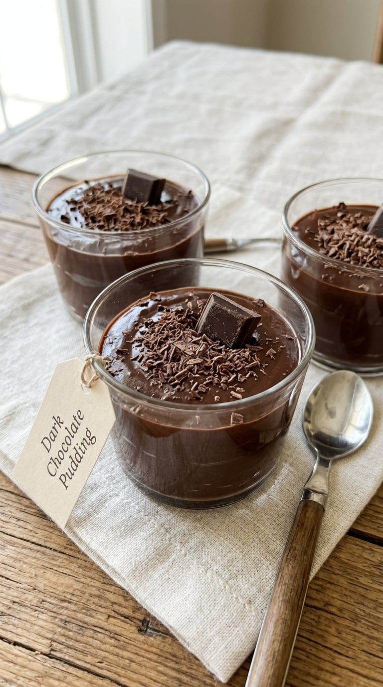 Dark Chocolate Pudding